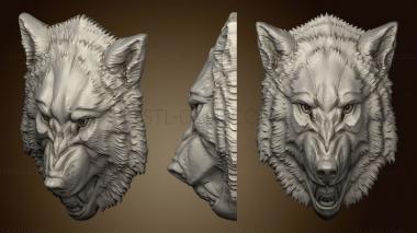 3D мадэль Волчья голова (STL)